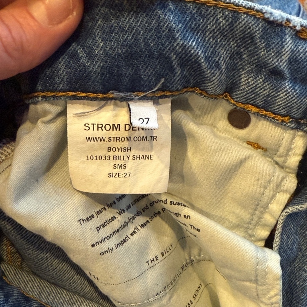 Boyish Light Blue Straight Leg Jeans - Picture 6 of 12